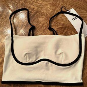 Alo Airbrush Streamlined Tank in White (SOLD OUT COLOR!) - NWT